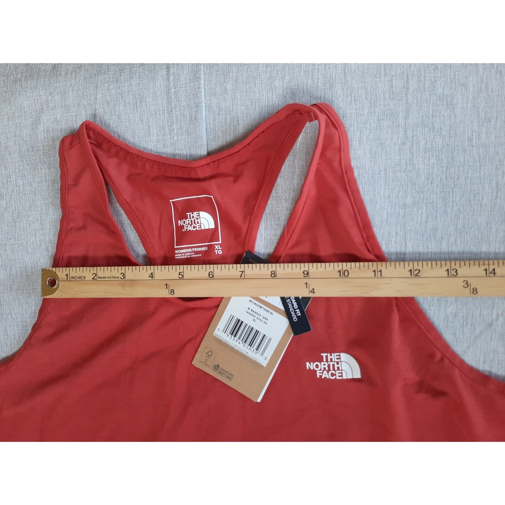 The North Face XL Standard Fit Wander Tank Top Tandori Space Red Polyester Blend - Picture 3 of 8